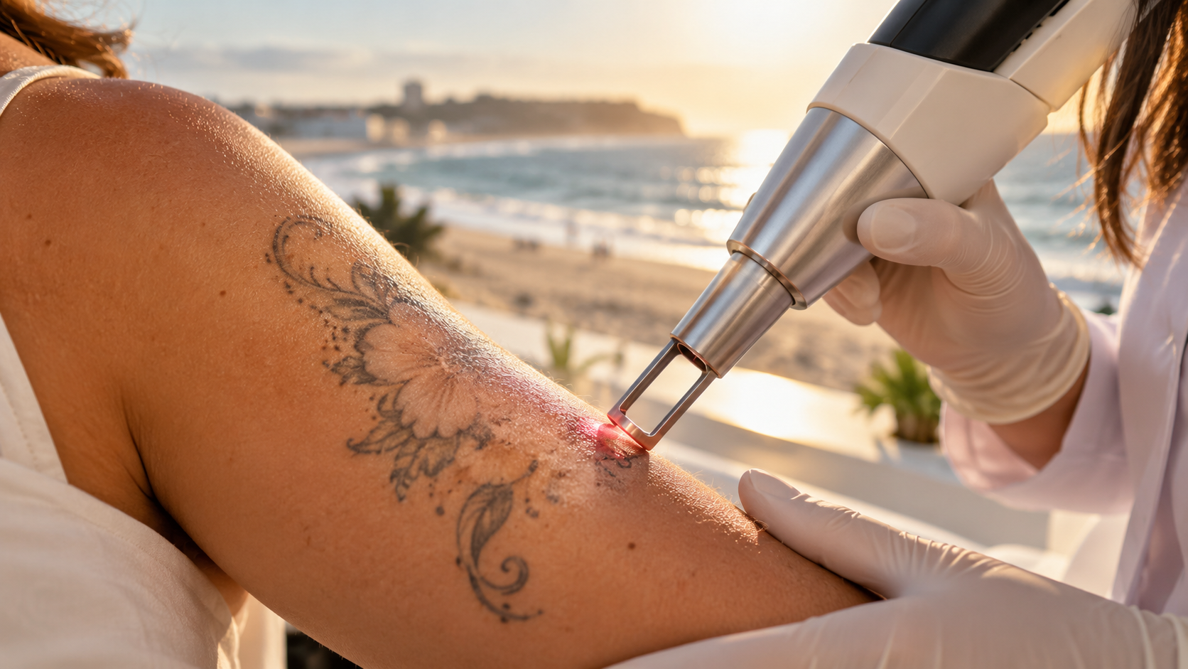 Remoção de tatuagem a laser no verão na Figueira da Foz